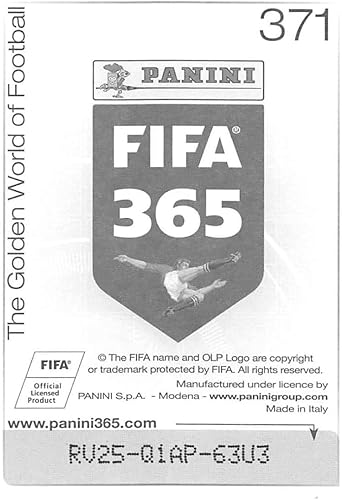 Miniatura 2 de 2015-16 Panini FIFA 365 Stickers Soccer #371 Logo Real Madrid CF Trading Card Sized Album Sticker Golden shiny