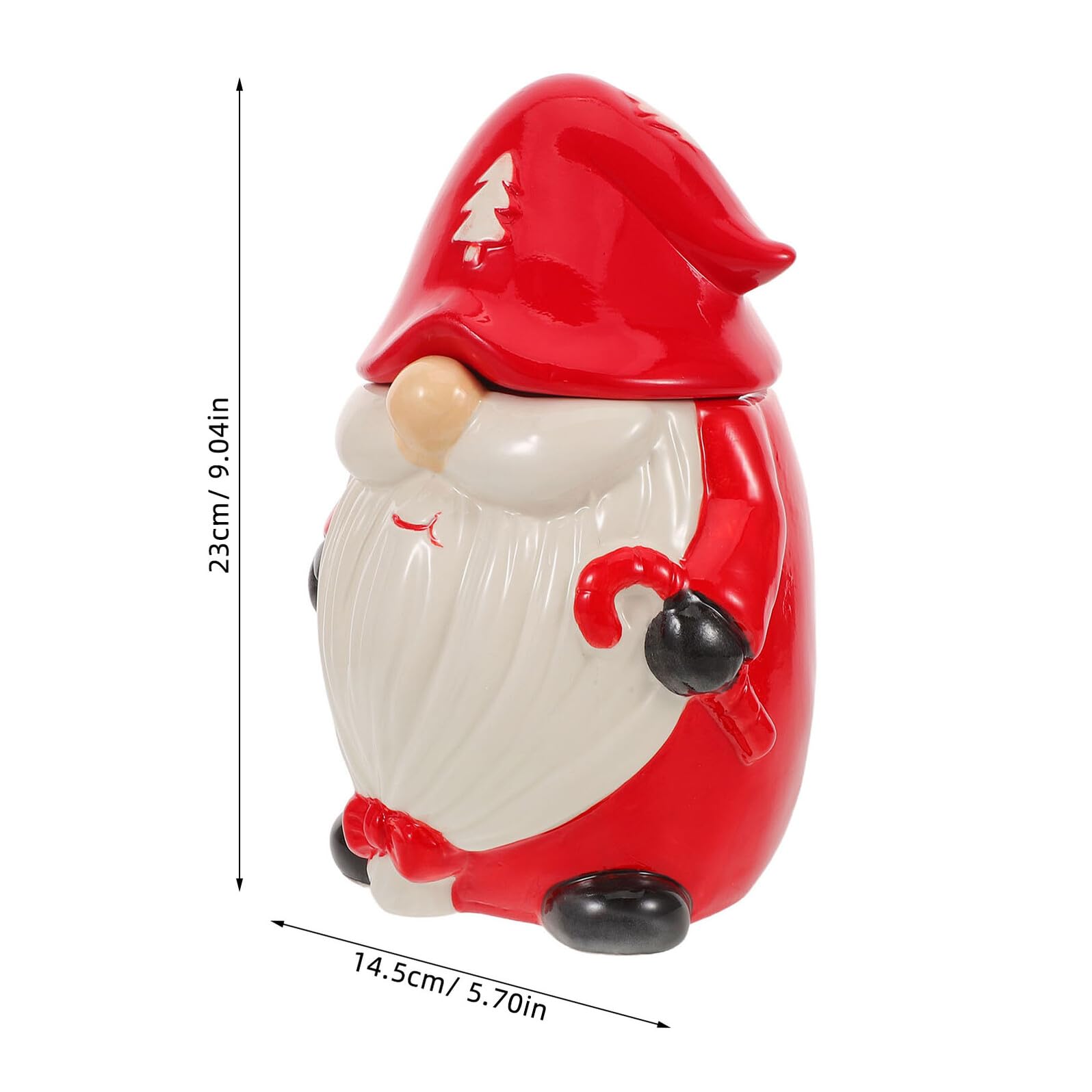 jojofuny Boîtes de Noël Céramique Bocaux Décoratifs à Couvercle Petites Boîtes pour Biscuits et Bonbons Idée Cadeau Festif