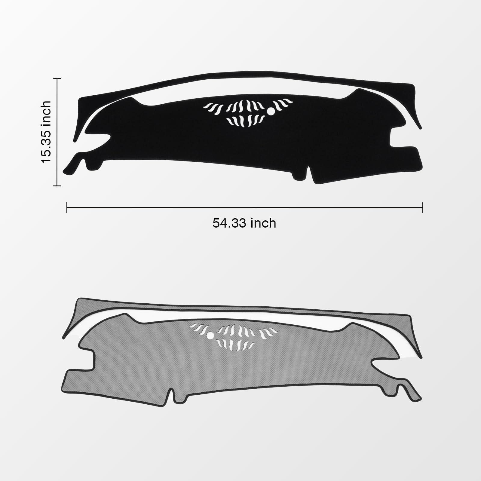 KUST Copertura per cruscotto nera per Kia Sportage (ibrida)/NQ5 2023 2024 2025, copertura per cruscotto in poliestere, antiscivolo, copertura per la console centrale, accessori interni per Kia