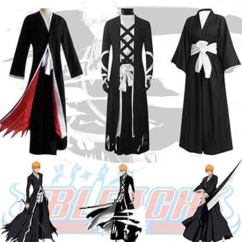 Amazon.co.jp: DSFFD ブリーチ コスプレ衣装 黒崎一護 卍解 死覇
