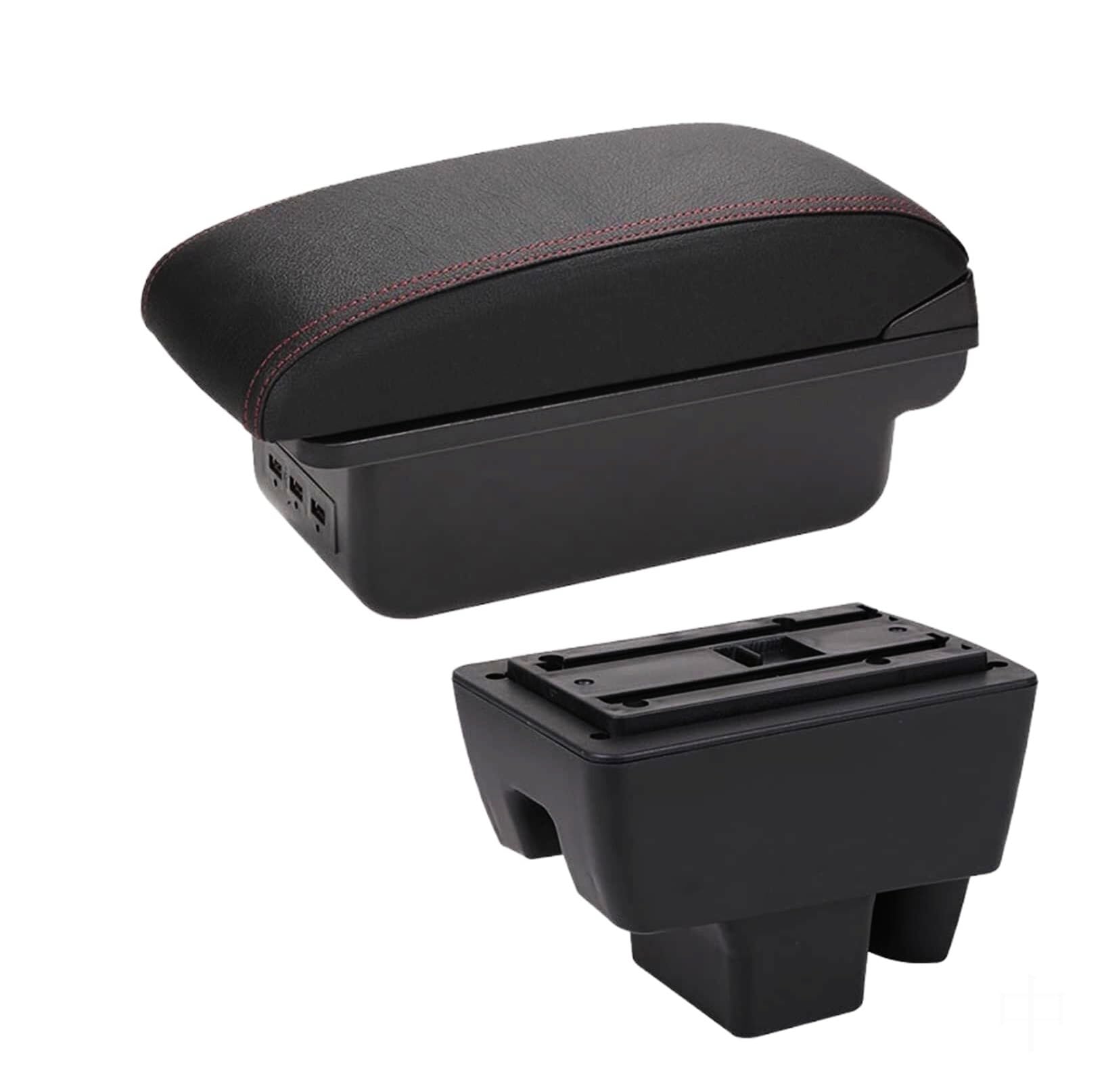 GTDTKGANAK Storage Box For Vw For Polo 2020-2021 Retrofit Armrest Storage For Box(B1 3usb)