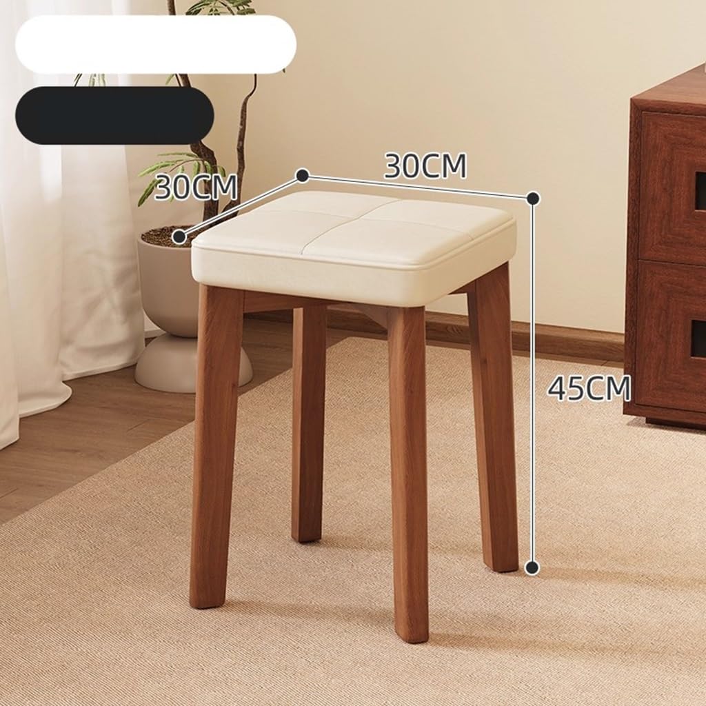 Sgabelli da pranzo in legno senza schienale, impilabili, design portatile, per uso domestico e scolastico