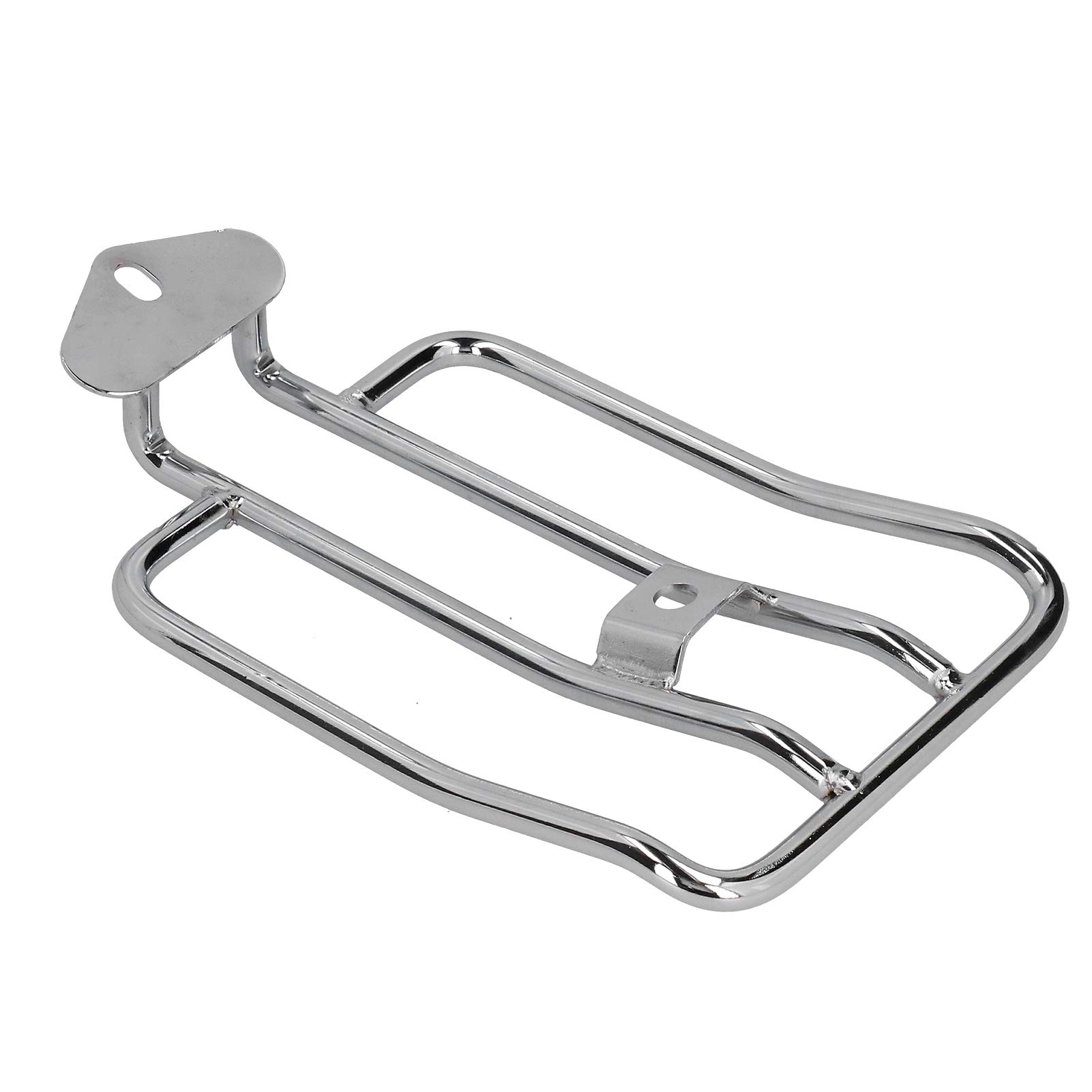 Rücksitzgepäckträger Motorrad Edelstahl, galvanisiert, Chrom, Motorradgepäckträger, hochwertig, stabil, praktisch