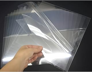 15-Pack 4 mil 12-Inch-by-12-Inch Blank Stencil Sheet for Cricut Vinyl, Silhouette, Transparent PET Acetate Mylar Craft Template Material