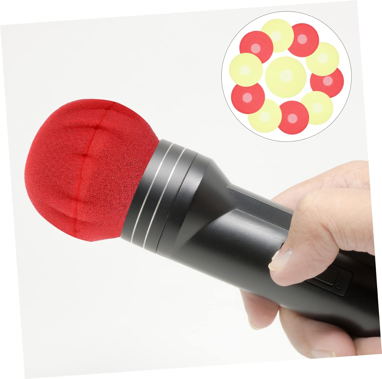 Gadpiparty Microphone Accessory Kit 400pcs Sponge Covers Foam Mic Windscreen for Various Mics