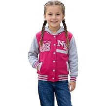 A2Z 4 Kids Unisex Children's Girls Boys Baseball Comfortable NY Athletic Hooded Trendy Jacket Varsity Hoodie for Children Age 5 6 7 8 9 10 11 12 13 Years