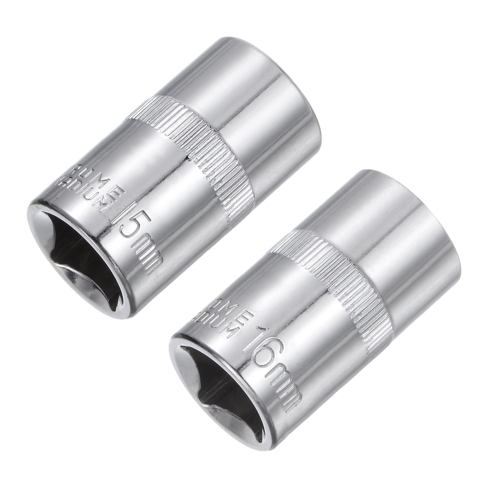 TOP-VIGOR 2Pcs 6-Point Shallow Socket