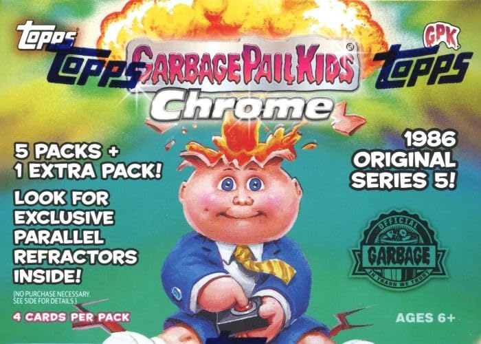 Amazon.com: 2022 Topps Garbage Pail Kids CHROME Series 5 EXCLUSIVE