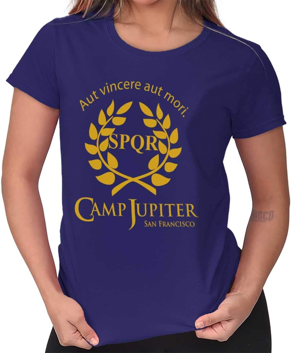 Brisco BrandsCamp Jupiter SPQR Greek Mythology Womens T Shirt Ladies Tee
