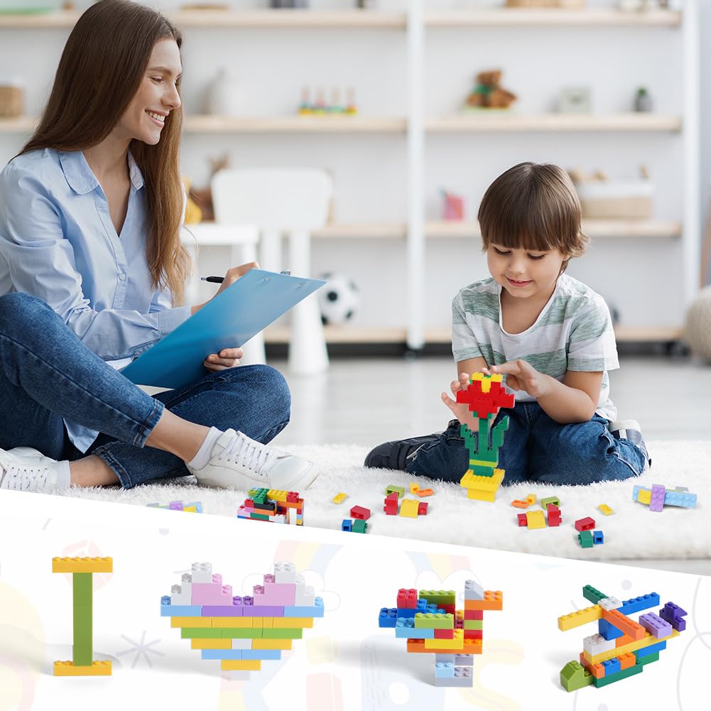Classic Bausteine Set, 1500 Stück Klassische Basic Bausteine Box, Kompatibel mit Allen Führenden Marken, Gemischte Classic für Kinder, Kreative Building Bricks für Jungen und Mädchen
