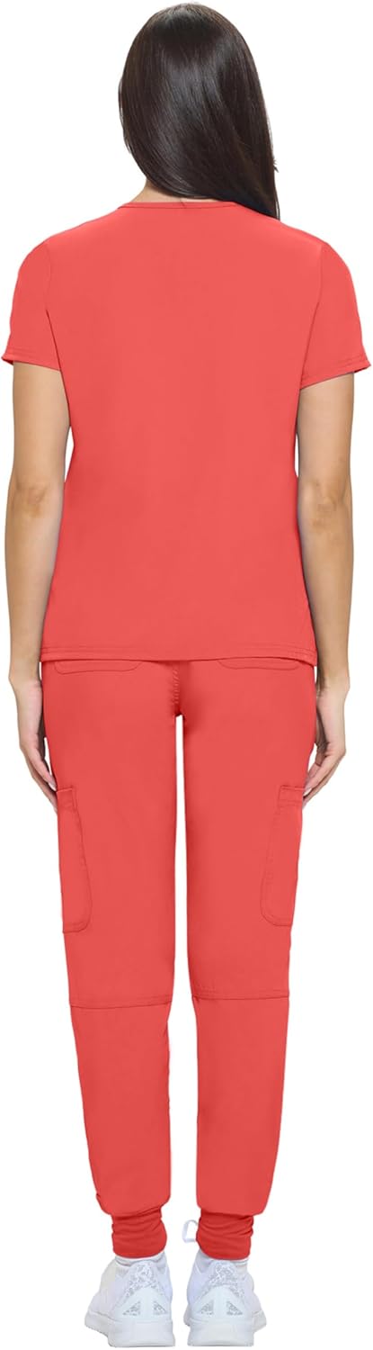 Natural Uniforms Womens Essential Cool Stretch Jogger Scrub Set with Regular and Petite Sizes - Image 3