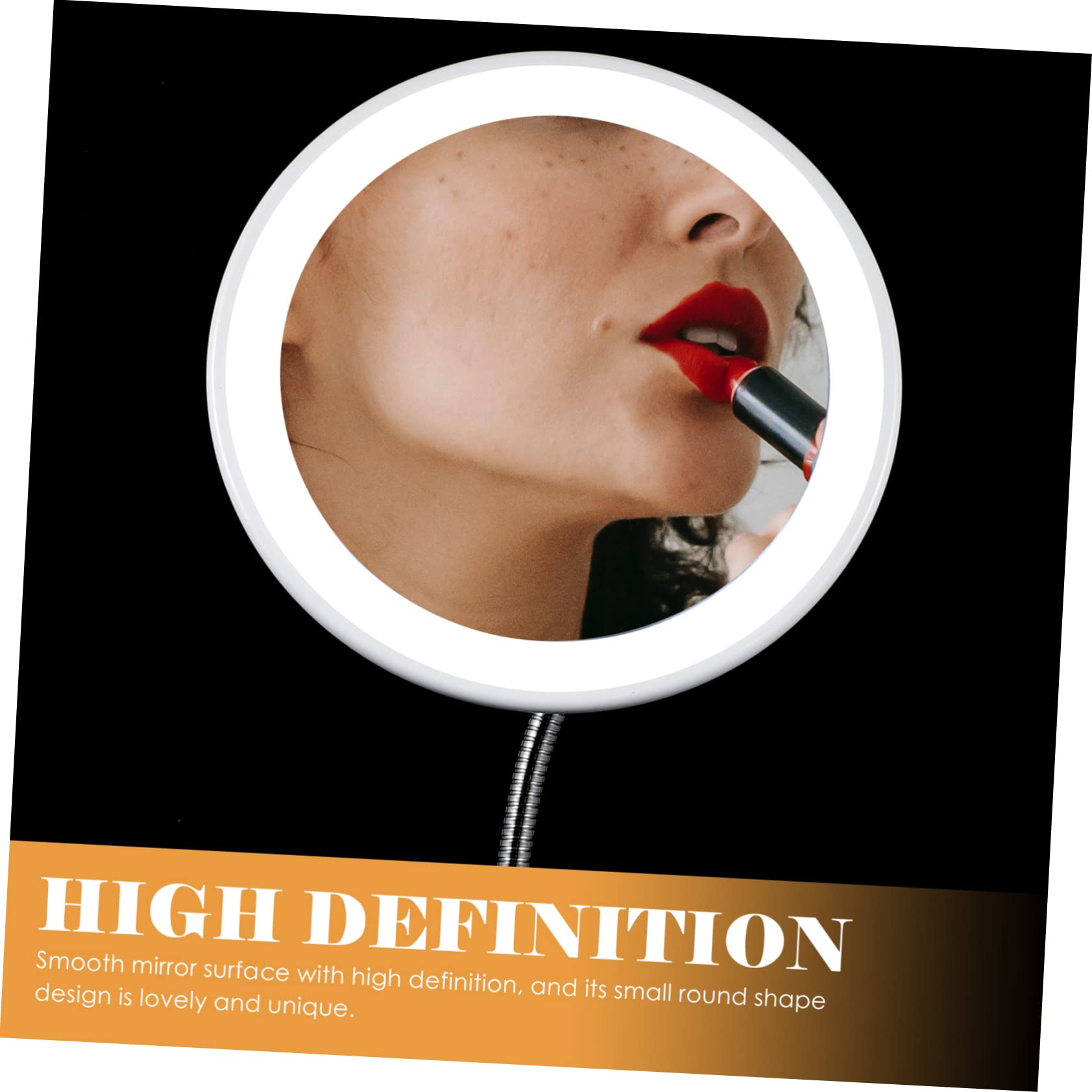 360grado Espejo de Maquillaje Ventosa Fuerte y Rotación de Grados Espejo LED de Aumento para Mujer para Baño Dormitorio y Maquillaje Diario de Tocador Ventosa Resistente