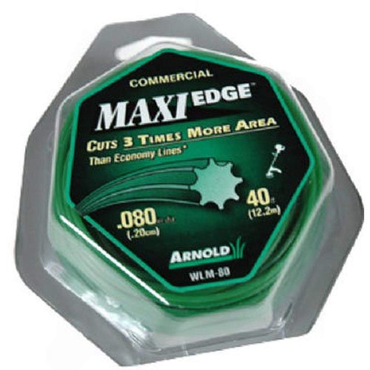 ArnoldMaxi-Edge .08-Inch x 40-Foot Residential Grade String Trimmer Line