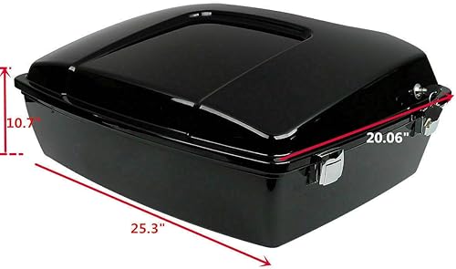 Miniatura 5 de Chopped Pack - Respaldo para maletero + estante de montaje individual para Harley Tour Pack Pak Touring Road King Road Glide Electra Glide Street