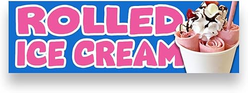 Miniatura 5 de Cartel de vinilo con diseño de helado enrollado (opciones de tamaño), tamaño pequeño, 24x60