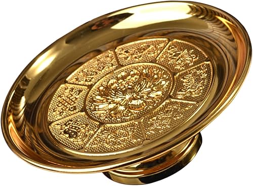 Miniatura 10 de Cabilock Plato budista Bandeja de frutas de base alta Platos de oferta budista Platos de oferta budista bandeja de oferta de altar bandeja de oferta