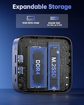 KAMRUI Essenx E1 Mini PC, computador pequeno Twin Lake-N150 até 3