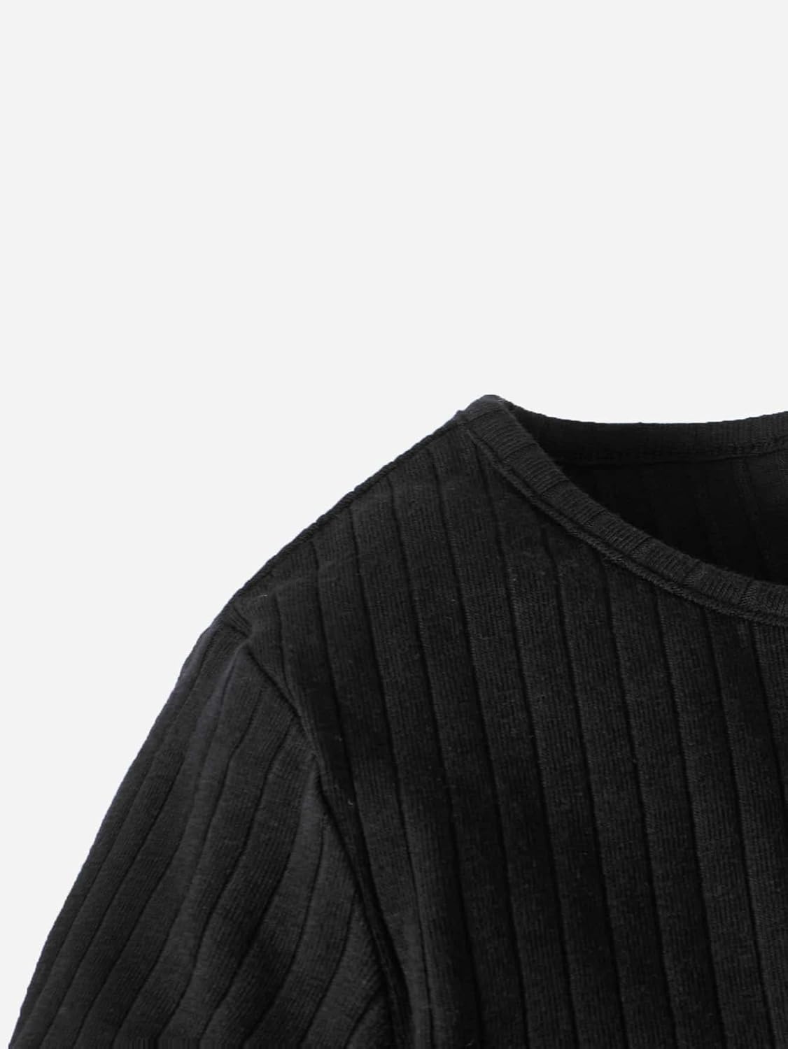 SOLY HUX Toddler Girl's 2 Piece Summer Outfits Short Sleeve Tee Tops and Floral Print Shorts Set 5T Black Floral image 3 of 4 B0DSZWVK23