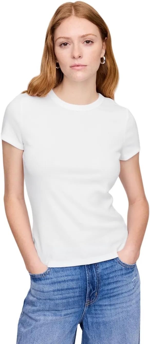 Gap Women's Solid Rib Knit Top
