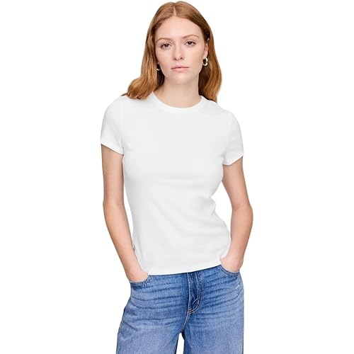 Gap Women's Solid Rib Knit Top