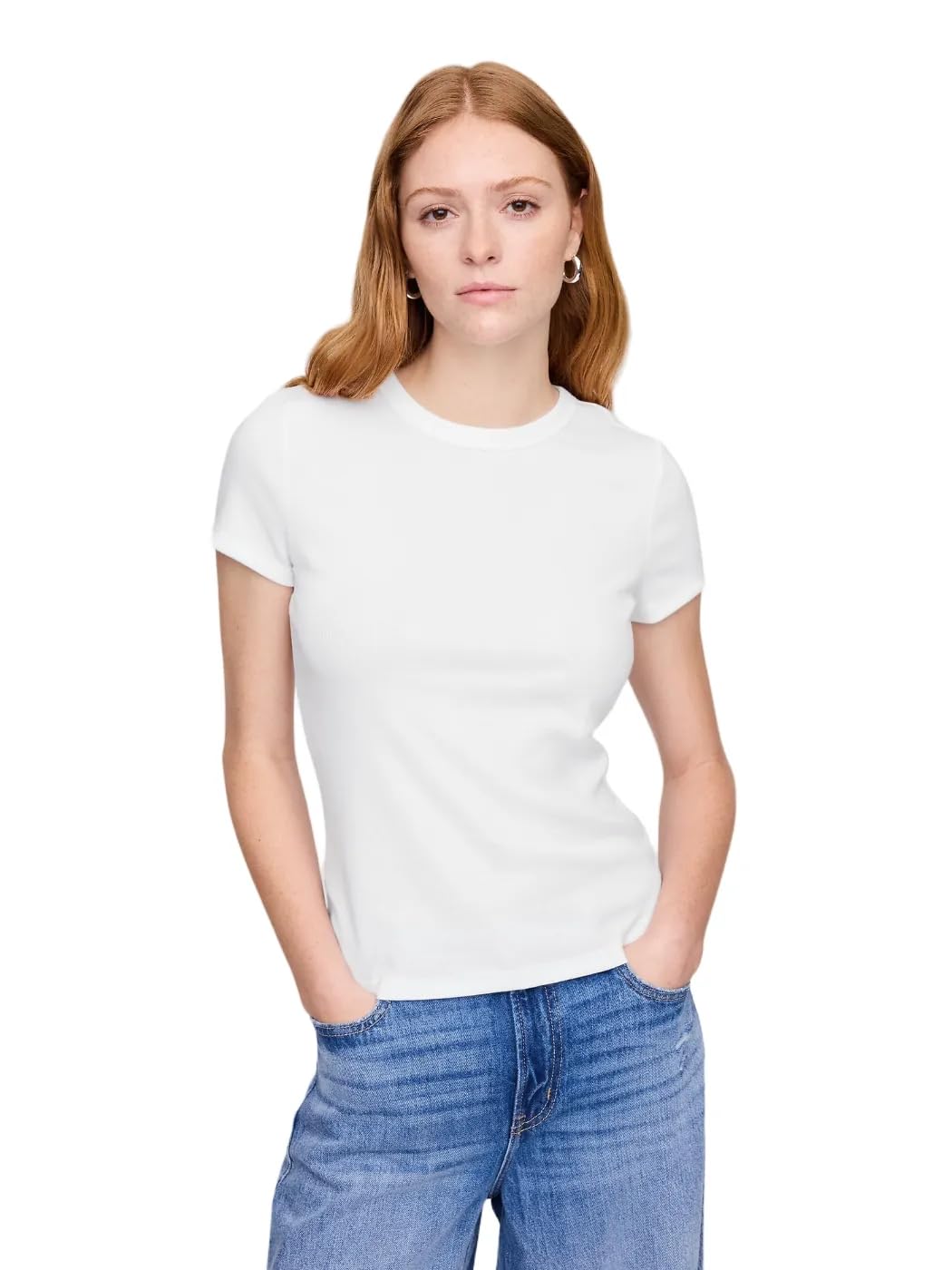 Gap Women's Solid Rib Knit Top