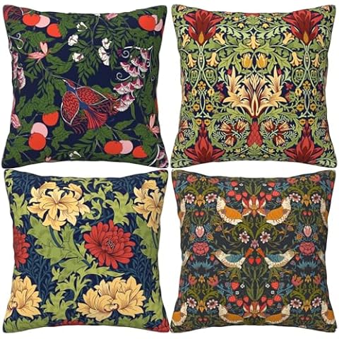 LOHDALOLF William Morris Floral Cushion Covers Cover