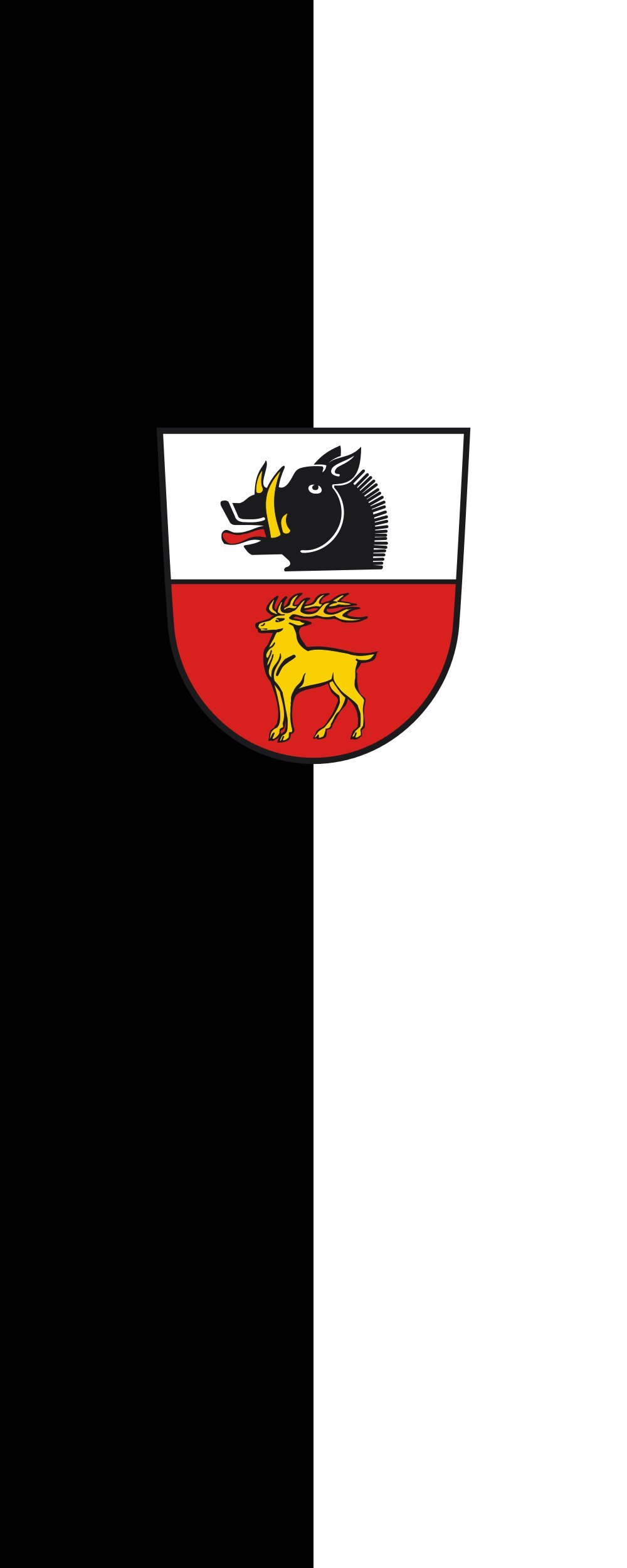 Drapeau Inzigkofen vertical 300x120cm pour décorer les fêtes et cérémonies locales