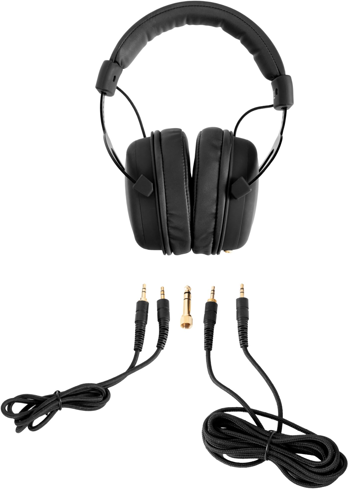 Pronomic KH-6093 BK Studio-Kopfhörer - Hervorragende Schallabschirmung nach außen - Übertragungsbereich: 10-30.000 Hz - Ohrpolster und Bügelband aus Kunstleder - Schwarz