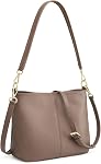 Kattee Genuine Leather Crossbody Bags for Women Hobo Bag with Two Straps | Top Grain Cowhide Leather Crossbody Purses, Shoulder Bag with Adjustable Strap