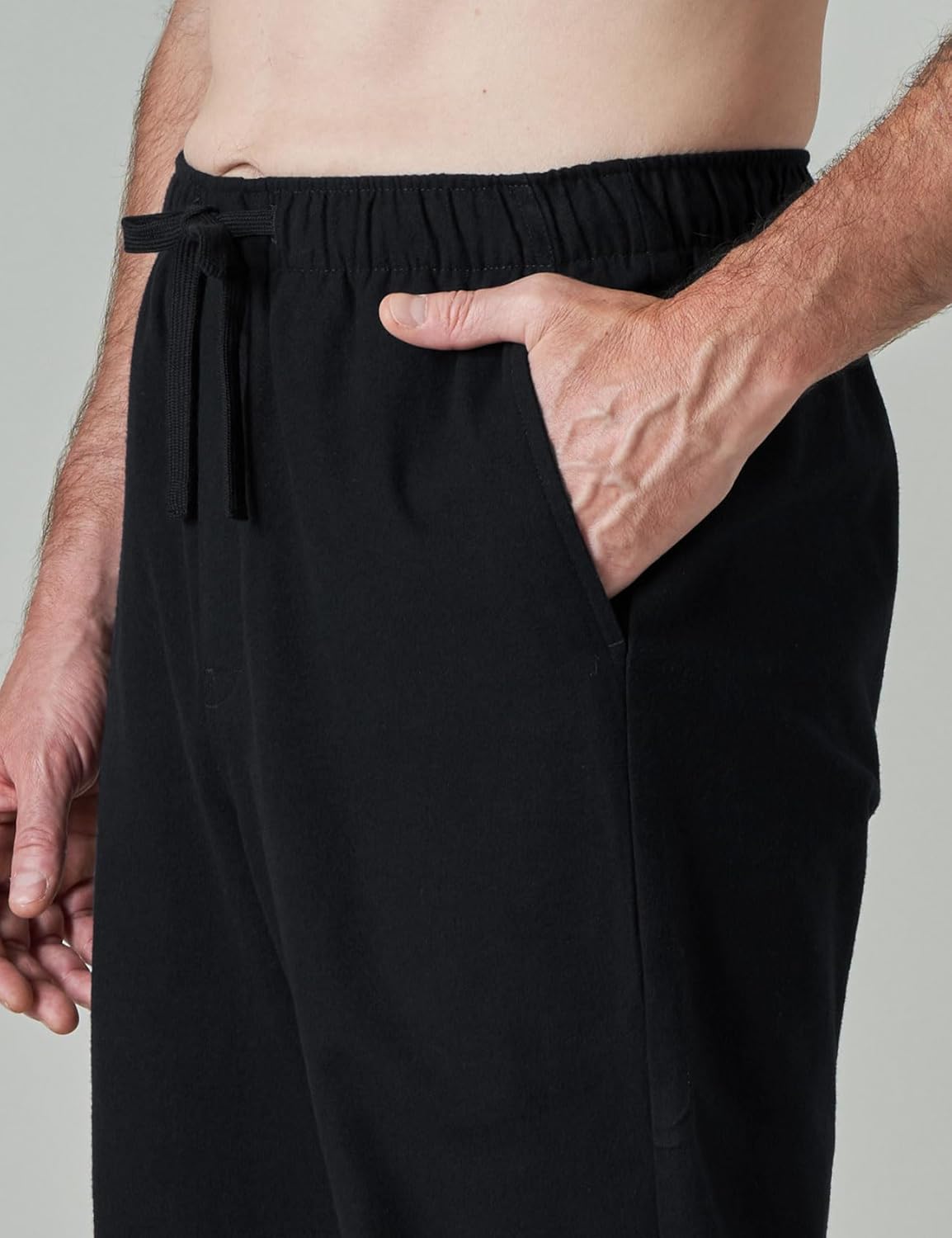 LAPASA Men's Pajama Pants Cotton Flannel Plaid Lounge Fleece Warm Sleepwear Pants PJ Bottoms Drawstring and Pockets M39/M128 - Image 3