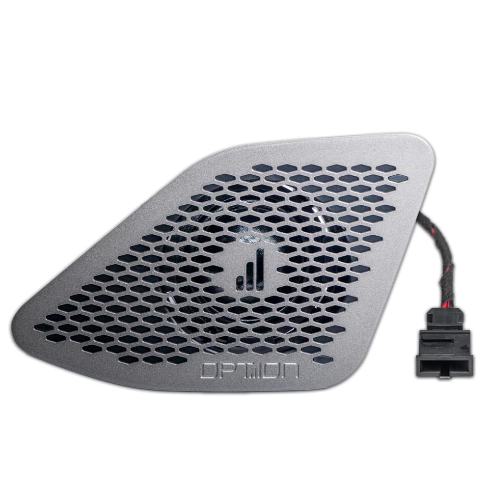 Option Altavoz Pro compatible con VW T6.1 (3ª Facelift) – 16,5 cm 2 vías Componentes Sistema de altavoces – 100% Plug & Play con sonido HD y rejilla de diseño – Tweeter de tejido de 25 mm