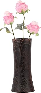 Handmade Eco-Friendly Wooden Vase Set - Natural Solid Paulownia Wood Vas...