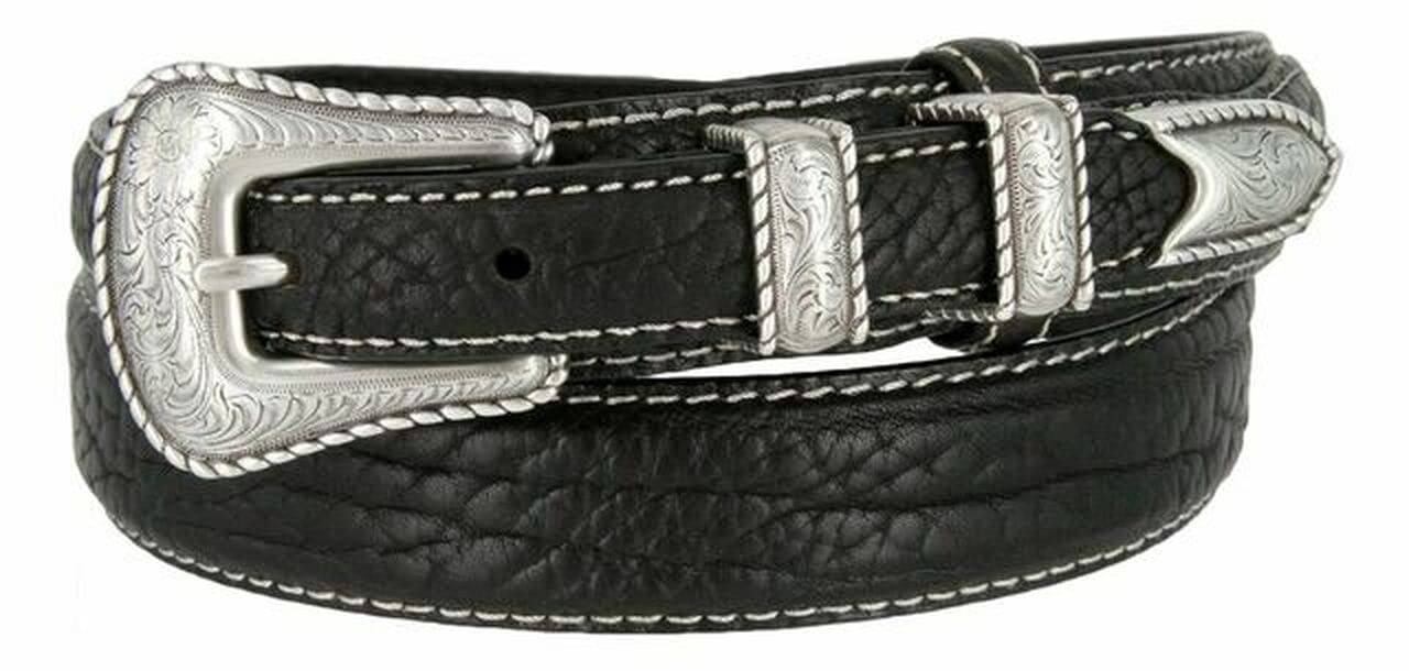 Belts.com Genuine Leather Western Ranger Belt 1-3/8"(35mm) Taper to 3/4"(19mm) Wide, Multiple Choices