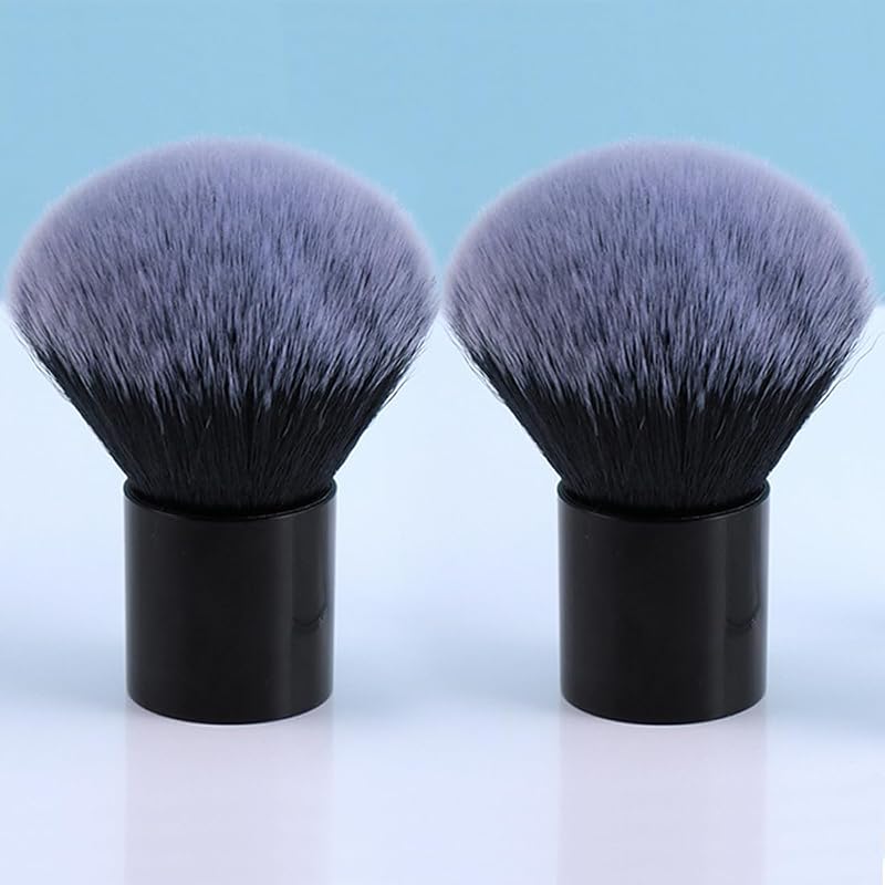 Reazana Kit com 2 Pincéis Kabuki para Maquiagem, Blush, Pó e Base