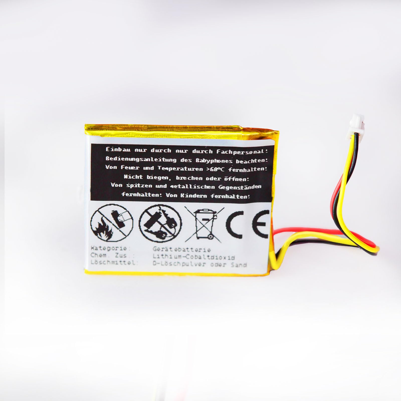 CELLONIC Batteria Di Ricambio 1000mAh Per Baby Monitor GHB UU24, Litio Polimeri - 6