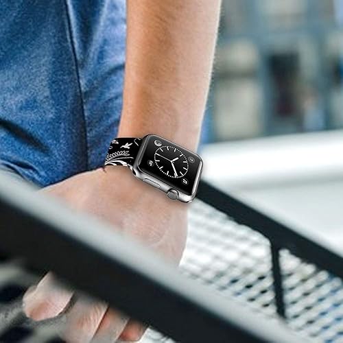 Miniatura 7 de Correa de reloj de silicona compatible con Apple Watch Band de 1.496 in 1.575 in 1.614 in 1.654 in 1.732 in 1.772 in 1.929 in, correas deportivas de