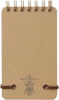 Vista 8 de Midori 11799006 Bloc de notas WM Anillo Memo Grano Marrón Oscuro