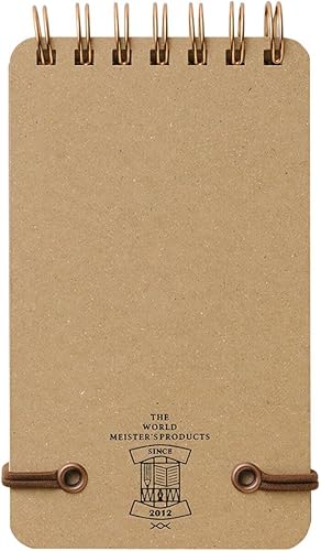 Miniatura 8 de Midori 11799006 Bloc de notas WM Anillo Memo Grano Marrón Oscuro