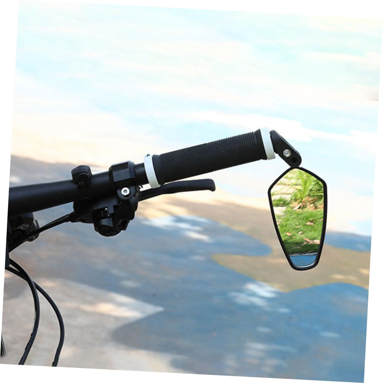 2 Specchietti Retrovisori per Bicicletta e Pieghevoli per Manubrio Convesso HD Resistente Agli Urti Sicurezza per e Bici da Corsa