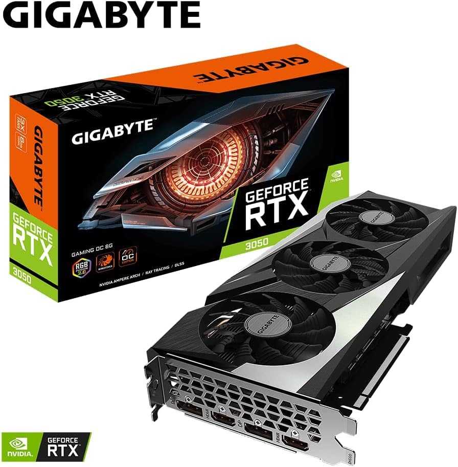 Gigabyte Graphics Card RTX 3050 Gaming OC 8G Gigabyte Graphics Card RTX 3050 Gaming OC 8G