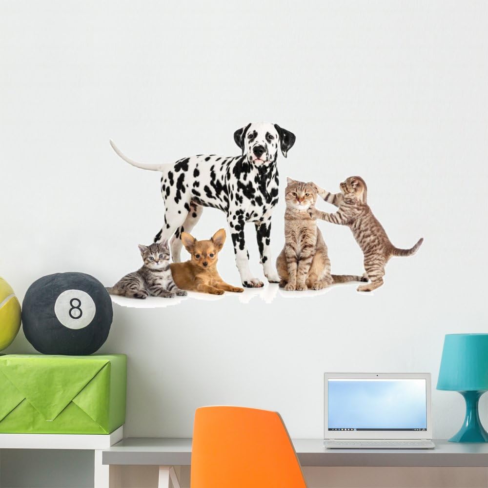 Wallmonkeys Pets Animals Group Collage for Veterinary Wall