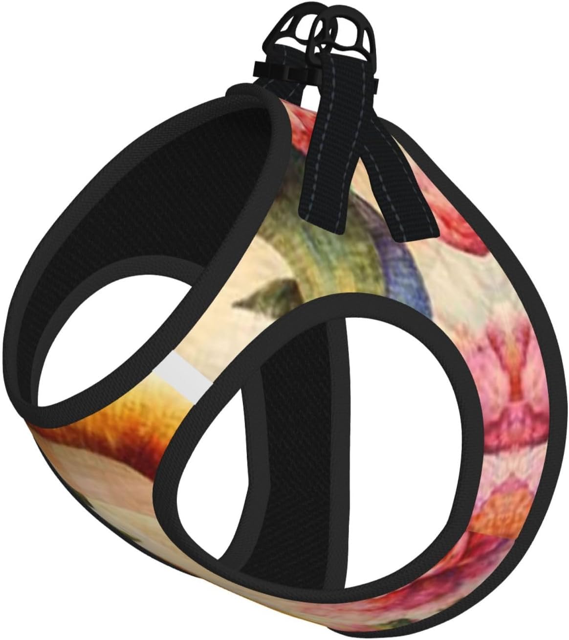 Beautiful Flowing Fabric Pet Vest Small Size Dog Harness and Leash Set, Reflective & Breathable for Puppy Training Without Accessories Medium