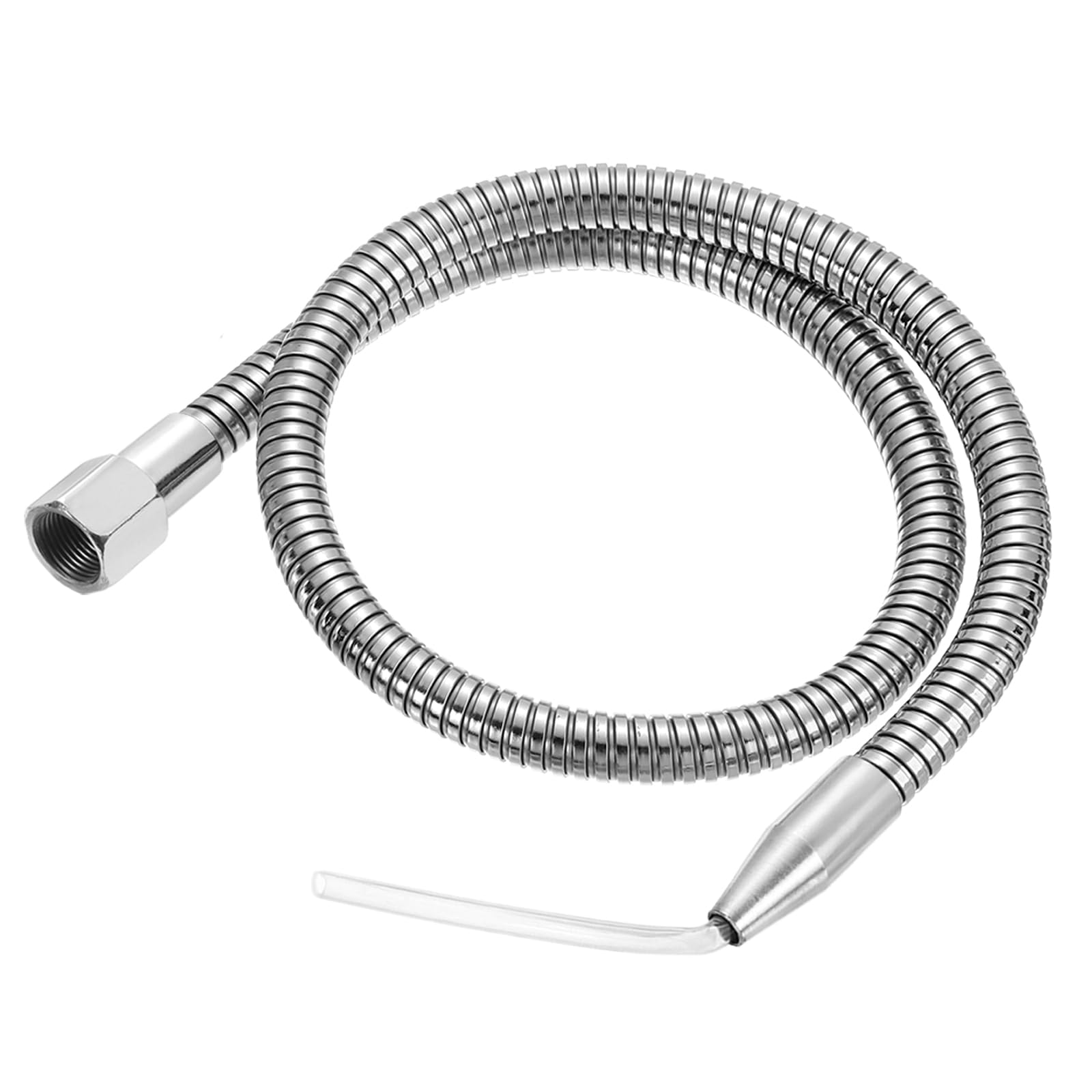 uxcell Mist Coolant Lubrication Spray System, 800mm G3/8" Thread Metal Flexible Water Oil Cooling Tube with Round Head Nozzle for Cooling Machine CNC Lathe Milling Drill