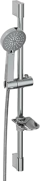 Aqua Bagno Smile 2.0 S rg l  Du  Seti   3 Fonksiyonlu, Krom, Sabunluk Dahil | 90.25.29.02