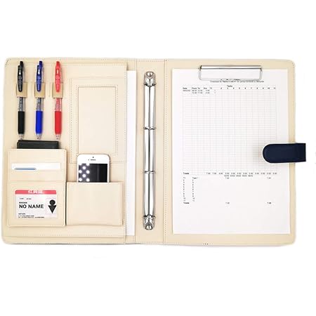 Amazon Mt S Shop クリップボード 二つ折り Pu レザー 多機能 フォルダー バインダー オーガナイザー Of300 紺色 クリップファイル ボード 文房具 オフィス用品