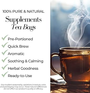 Siyah Organics Senna Herbal Tea Bags - Digestive Support & Colon Health for Women & Men - 100% Natural & Organic - Handmade Herbal Supplement - 20 Tea Bags