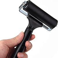 Vista 3 de Rodillo de goma de 4 pulgadas para grabado, ideal para aplicaciones de pegado también. (versión original)