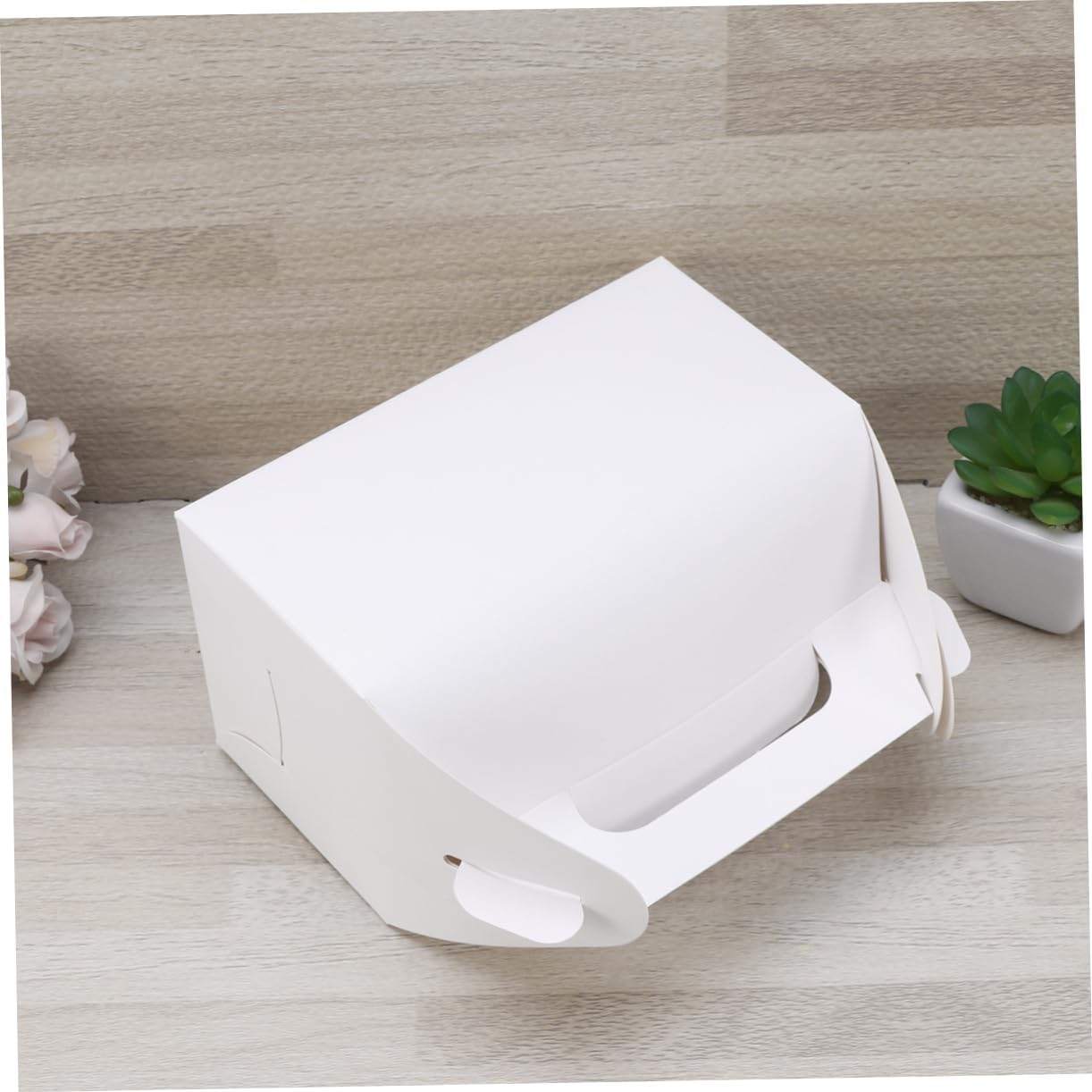 COLLBATH 30pcs Ivory Favor Boxes for Weddings Parties Paper Treat Containers for Candy Cookies and Gifts Decorative Diy Packaging with Handles