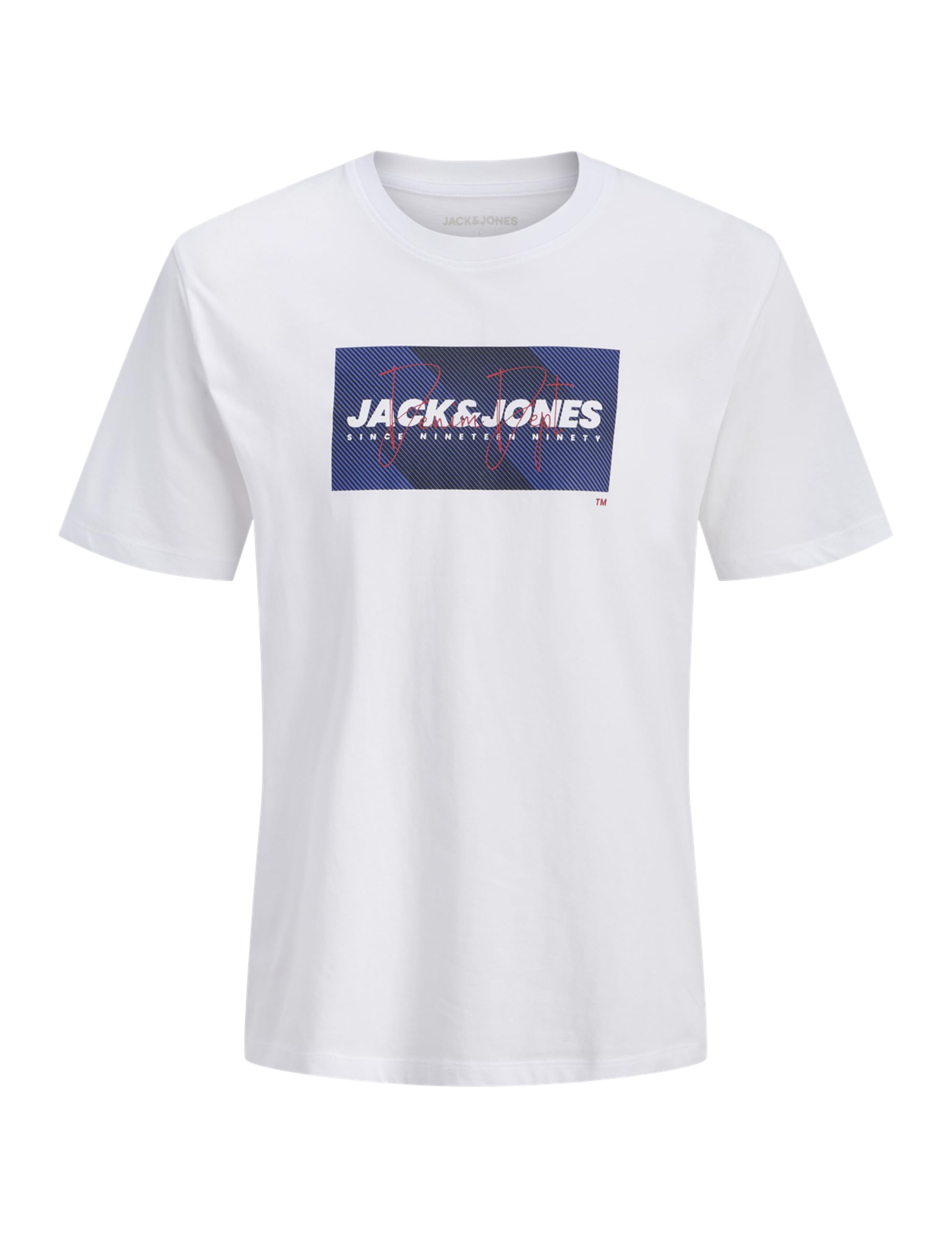 JACK & JONES Jjcole Print tee SS Crew Neck 4Pk MP (Pack de 4) para Hombre