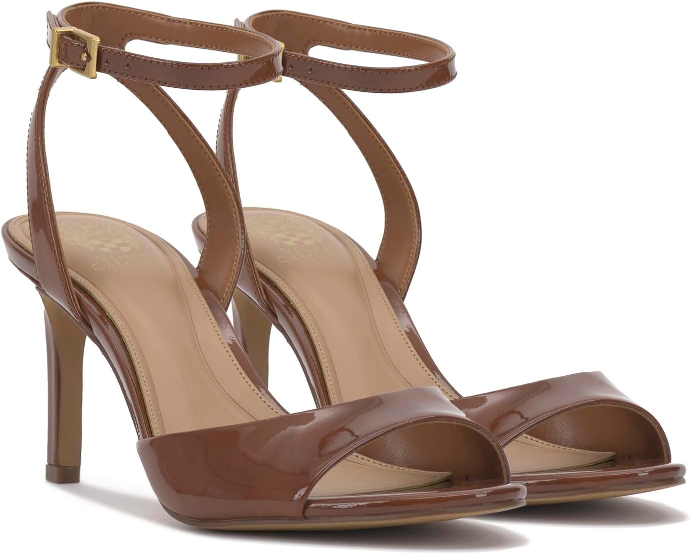 Vince Camuto Women's Arilene High Heel Sandal Heeled, Warm Caramel, 11